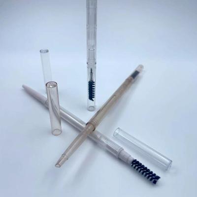 China multifunctional eyebrow pencil packaging eyebrow pencil container with brush empty brow pencil container for cosmetic for sale