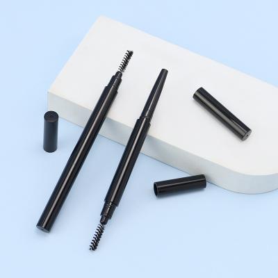 China Private Label Brow Pencil Dual Sided Prcise Liquid Brow Tatoo Pen Highlighter Twist Up Tube Empty Custom Logo Container for sale