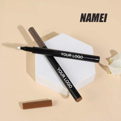 China Eyebrow Pencil Waterproof Fork Tip Eyebrow Tattoo Pen Tube OEM Four Tips Eyebrow Pencil à venda