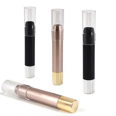 China Portable Plastic Empty Lip Balm Container Packaging Lip Stick Highlight Contouring Stick Tube Lipstick Tubes à venda