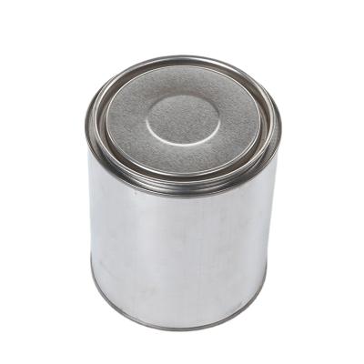 China Recycled Materials 1 Liter Tin Cans Motor Oil Tin Containers Metal Lever Paint Cans Lids For Paint Packaging for sale