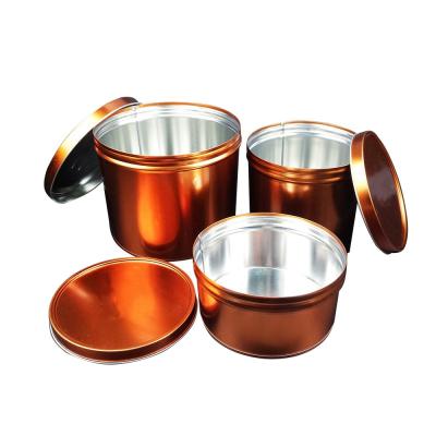 China Promotional Recycled Materials Custom Design Small Round Cylinder Metal Boxes For Packaging for sale