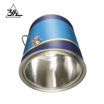 China Custom Size Recycled Metal Materials Tin Cans Round Metal Tin Can With Lids Tin Can Printed for sale