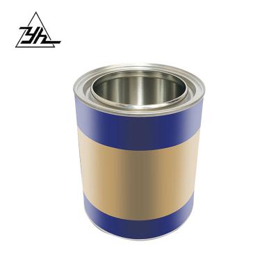 China Recycled Materials 500ml Metal Tin Candle Container Tin Cans For Chemicals for sale