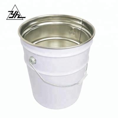 China Recycled materials 5 gallon tin bucket 20 liter paint bucket metal tin buckets for sale