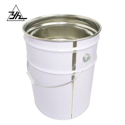 China Recycled Materials Popular Selling 5 Gallon Paint Can Large Round Tin Cans Packaging Tins for sale