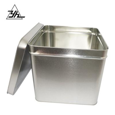 China Recycled materials square 10 liter ink bucket packaging tins with custom logo tin can hot products for sale