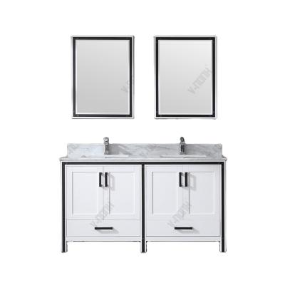 China Customized Modern Large Size Commercial Soft Close Southeast Asia Bathroom Vanity for sale