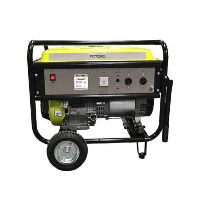 China Potere 7 Voltage Regulator Mini Gasoline Generator 8Kw 220V 16L/S 25L Plastic Auto Portable Generator Set for sale