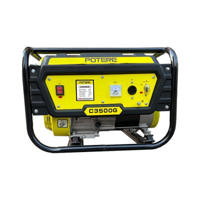 China Potere Voltage Regulator 2.7 Kw 3.5Kw 220V 7L /S 15L Auto Plastic Portable Gasoline Generator for sale