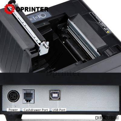 China Black and white 80mm USB BT thermal printer l kichen high speed pospinter 3inch desktop pospinter 3inch mini printer pos label receipt bill printer for sale