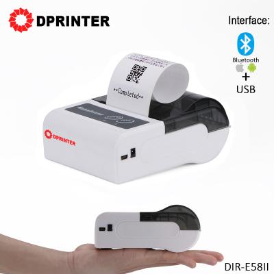 China Mini Large Thermal Line Printing Portable Handheld Thermal Printer 2inch Width 58mm Diameter Miniprinter Invoice Receipt Label Printer for sale