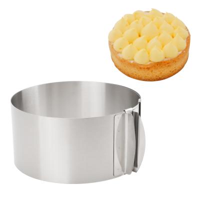 China Sustainable Baking Tools Round Shaped Stainless Steel Mousse Cake Mold , Cake Ring for sale