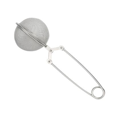 China Durable Stainless Steel Mesh Muti-funtion Tea Ball Infuser Long Handle Tea Strainer Tools for sale