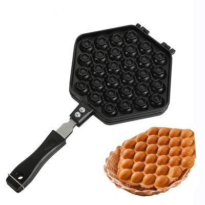 China Non Viable Bubble Waffle Egg Pan Gas Pan Mold Waffle Home Commercial Egg Pan for sale