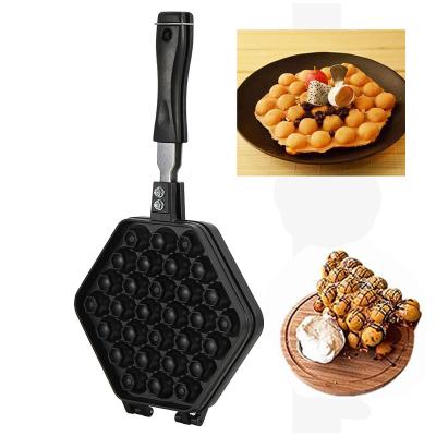 China Custom Viable Egg Waffle Gas Fast Heating Pan Non Sticking Waffle Mold Aluminum for sale