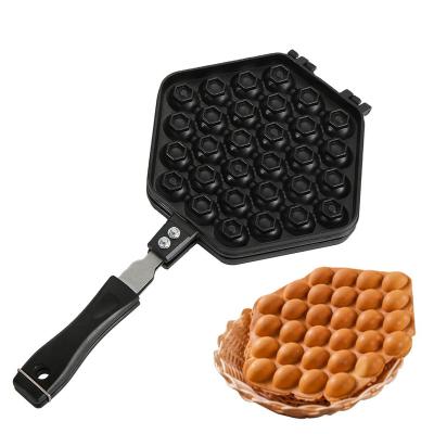 China Double Bubble Waffle Pan Waffle Pan Non Viable Aluminum Stick Waffles for sale