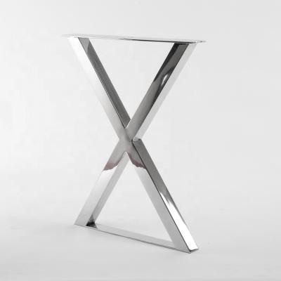 China Modern Hot Selling High Quality X Shape Stainless Steel Table Leg for sale