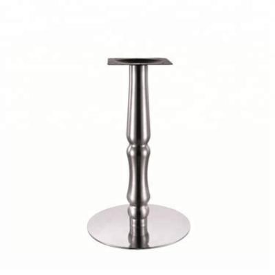 China Desk Table Legs Shape Modern Chrome Round Bolt Down Table Base for sale