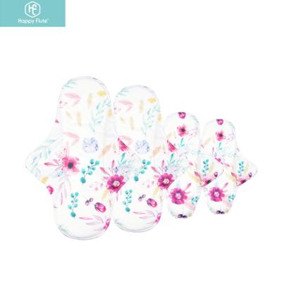 China Menstrual Happy Groove Printed Adult Reusable Washable Sanitary Pads for sale