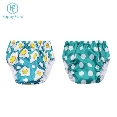 China Happyflute Printed Reusable Adjustable Cloth Cotton Warm Training Pants Washable Baby Training Pants for sale