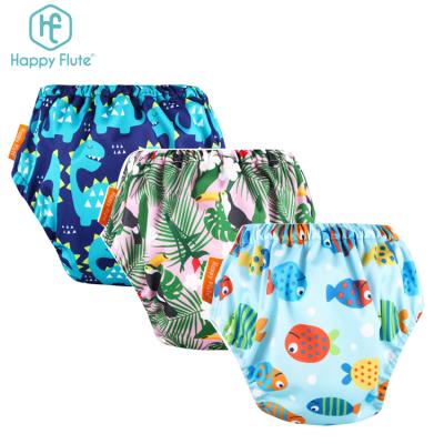 China Happyflute Cotton Baby Training Pants Baby Cloth Printed Reusable Diaper Packs Baby Diaper Girl for sale