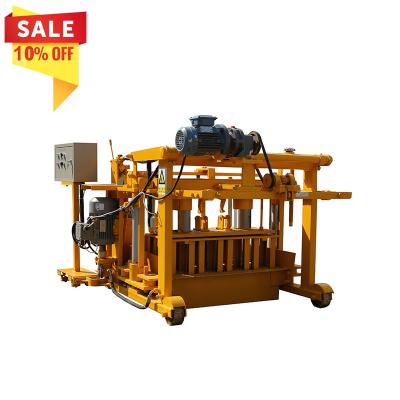 China QT40-3A Business QT40-3A High Efficiency Low Cost Low Investment Brick Making Machine Cement Manual Concrete Egg Layer Moving Block Making Machine for sale