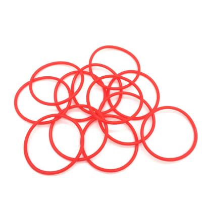 China Custom machinery silicon o rings size silicone rubber sealing ring red color for eletronic industry for sale