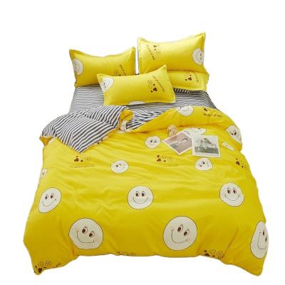 China Lovely Cardboard Nondisposable Kids Used Duvet Cover Cotton Bedding Set for sale