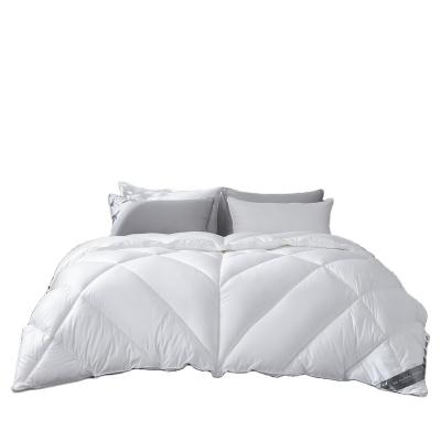 China Hotel And Home Warm White Comforter Feather Satin Cotton Comforter Down Comforter for sale