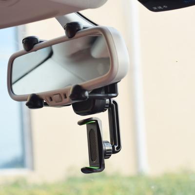 China 2022 Newest Patent Car Rearview Mirror Mobile Phone Holder GPS Mobile Phone Holder Adjustable for sale