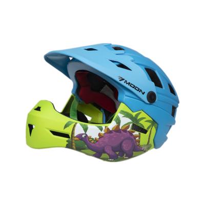 China Custom ABS+PC OEM/ODM Bicycle Helmet Manufacturer Available MOON Kids Balance Bike Safety Sports Face Full Covered Bike Cycling for sale