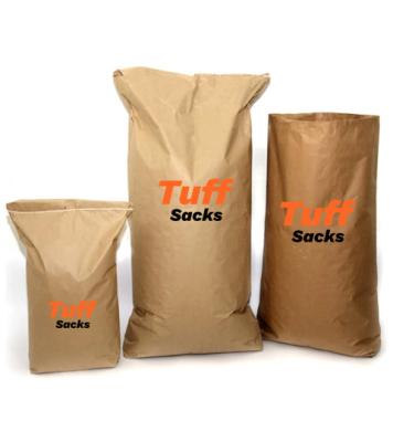 China Recycled materials multiwall brand new paper bags for foodstuffs and pet food for sale