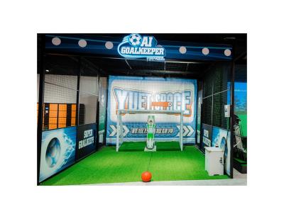 China Wholesale Price AI Football Sports Game Goalkeeper Machine AI Robot Goalkeeper Soccer Training Equipment for sale