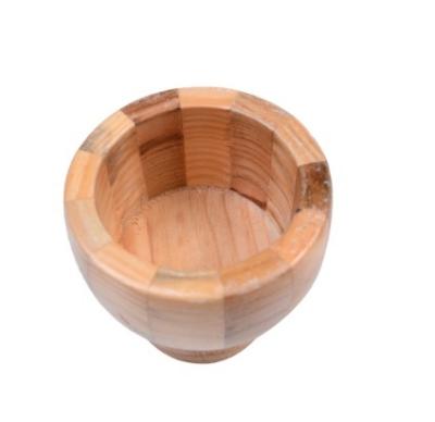 China Viable Factory Cheap Practical Wooden Manual Manual Pestle Press Garlic Bowl for sale