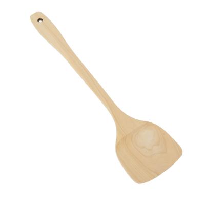 China Sustainable Kitchen Cooking Turner Wooden Spatula For Baking for sale