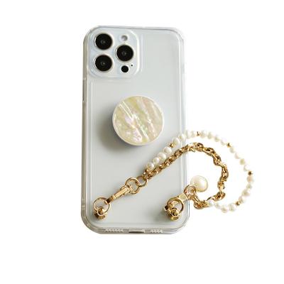 China With Stand Natural Pearl Bracelet Phone Case Luxury Vintage Style for sale