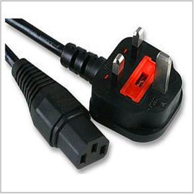 China Latest Wholesale Flame Retardant 3 Pin Plug Power Cord British Standard AC Power Cord For Computer for sale