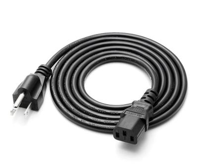 China Standard Home Appliance America USA AC Power Cord Plug Us 3 Pin Power Cable For Computer C13 for sale