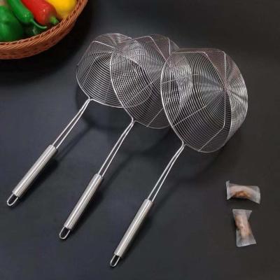 China Viable Wholesale Price Frying Strainer Stainless Steel Wire Colander Noodle Pasta Sieve for sale