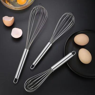 China Hot Sale Stainless Steel Handheld Beater Kitchen Accessories Manual Egg Beater Hand Making Manual Bake Beater for sale