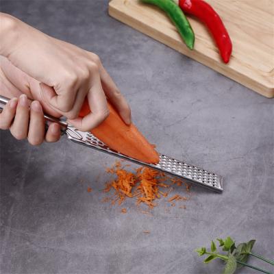 China Sustainable Factory Wholesale Stainless Steel Kitchen Tools Long Handle Cheese Grater Cheese Baked Cheese Grater for sale