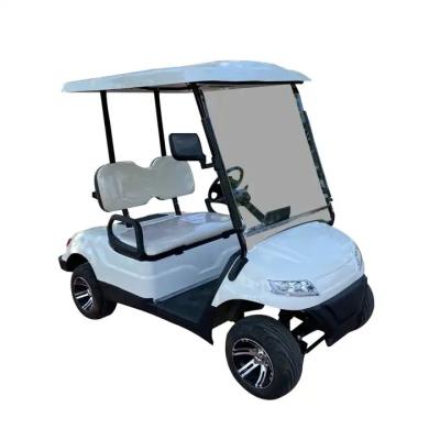 China Steel Frame+ABS Engineering Golf Buggy New Golf Parts 2023 Electric Cart Two Passengers High Quality Plastic Molding Lead Color Type Max Customized Motor Acid Battery Controller for sale