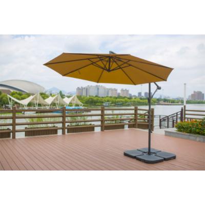 China Outdoor Round Stretch Banana Cantilever Garden Parasol Hanging Terrace Umbrella for sale