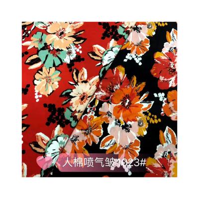 China New Sustainable Custom Soft And Comfortable Rayon 45s Printed Rayon 45s Fabric for sale