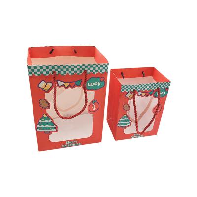 China Recycled Materials New Year's Day New Year's Day Paper Bag Apple Box Packaging Gift Bag Box Party Stain for sale