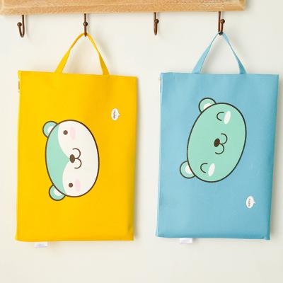 China 2022 Office School Stationery Updated Product Purchase 2022 Product Korean Cute Large Capacity A4 Zipper Cartoon Stationery Folder Packing Bag Stationary for sale