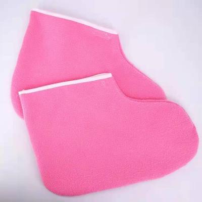 China Foot Spa Cover Paraffin Wax Booties Feet Care Wax Treatment Foot Booties For Warmer Wax Heater Professional Mini SPA Pedicure WL-B001 for sale