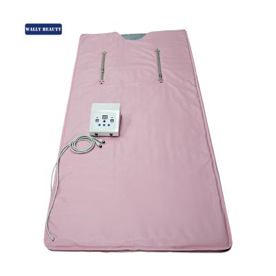 China Skin Tighten Wallybeauty 2 Zones Portable Body Detox Infrared Heated Sauna Blanket for sale