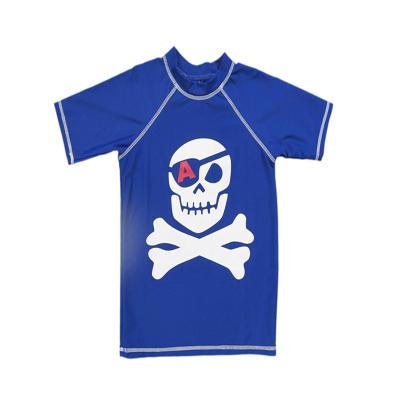 China Popular Short Sleeve Kids Boys Anti-UV Anti-UV Rashguard for sale